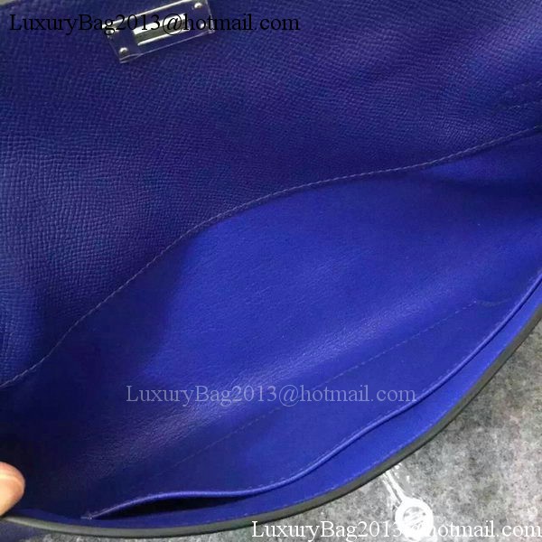 Hermes Kelly 31cm Clutch Original Leather KL31 Blue