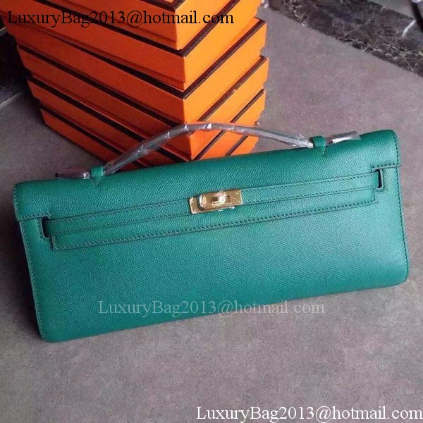 Hermes Kelly 31cm Clutch Original Leather KL31 Deep Green