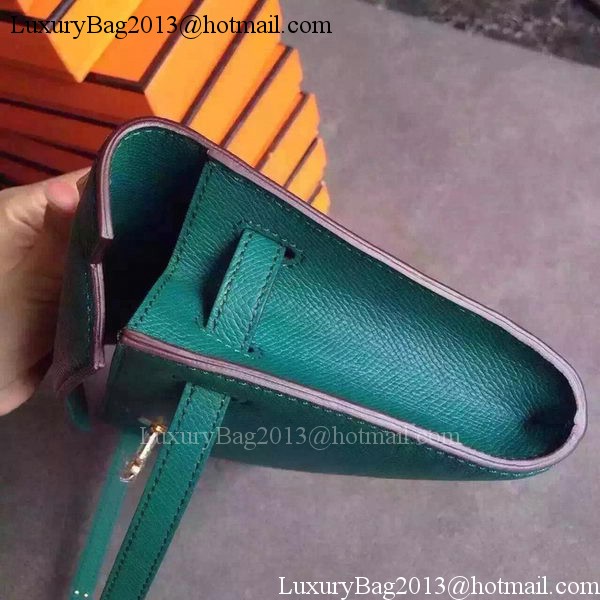 Hermes Kelly 31cm Clutch Original Leather KL31 Deep Green