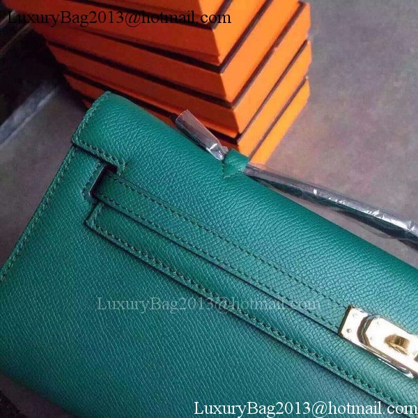 Hermes Kelly 31cm Clutch Original Leather KL31 Deep Green