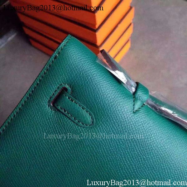 Hermes Kelly 31cm Clutch Original Leather KL31 Deep Green