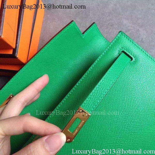 Hermes Kelly 31cm Clutch Original Leather KL31 Green