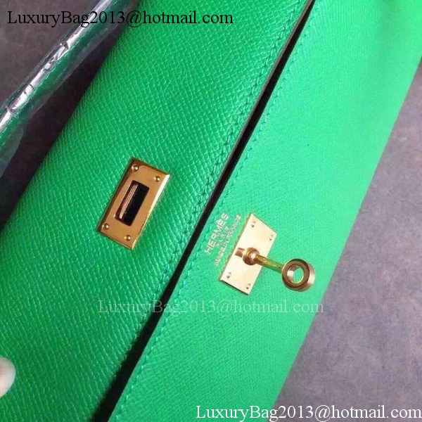 Hermes Kelly 31cm Clutch Original Leather KL31 Green