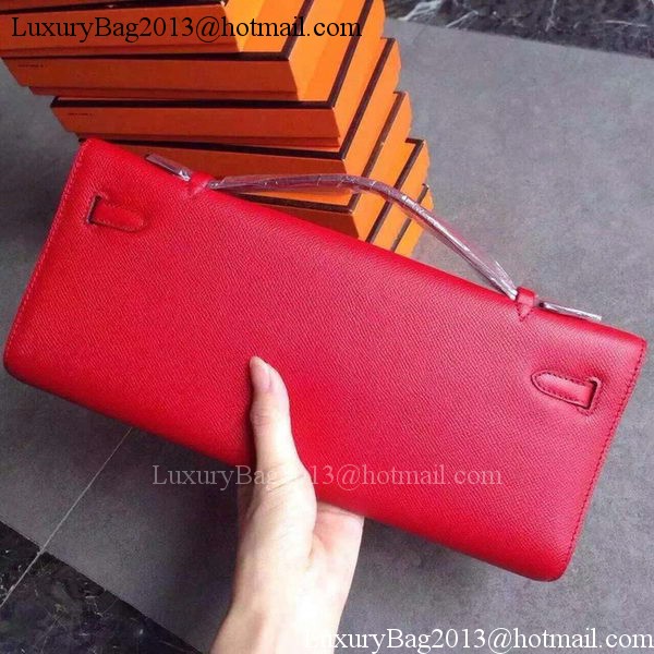 Hermes Kelly 31cm Clutch Original Leather KL31 Red