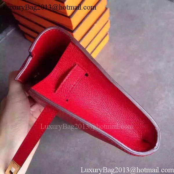 Hermes Kelly 31cm Clutch Original Leather KL31 Red