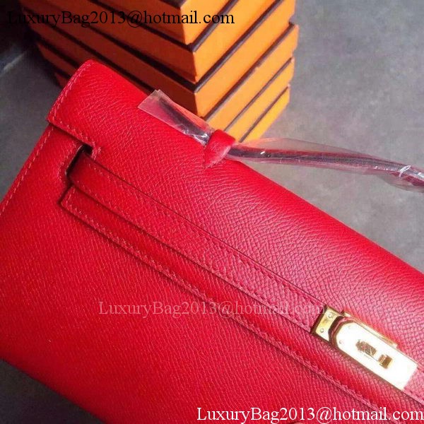 Hermes Kelly 31cm Clutch Original Leather KL31 Red