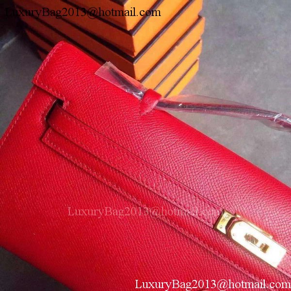 Hermes Kelly 31cm Clutch Original Leather KL31 Red