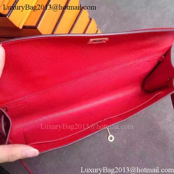 Hermes Kelly 31cm Clutch Original Leather KL31 Red