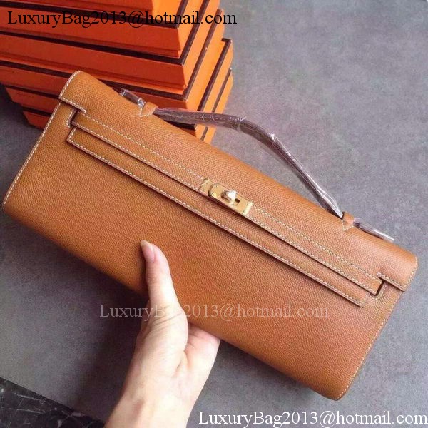 Hermes Kelly 31cm Clutch Original Leather KL31 Wheat