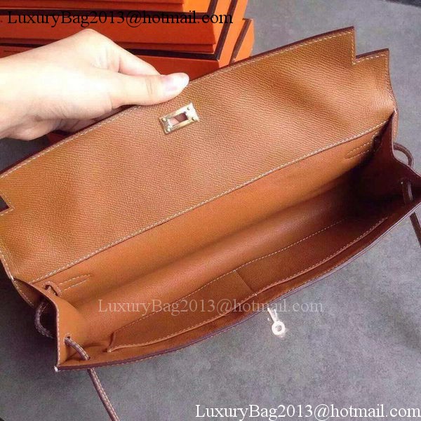 Hermes Kelly 31cm Clutch Original Leather KL31 Wheat