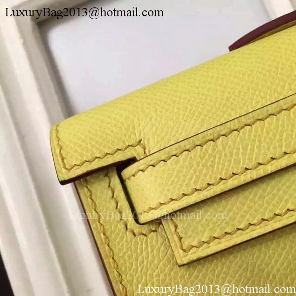 Hermes Kelly 31cm Clutch Original Leather KL31 Yellow