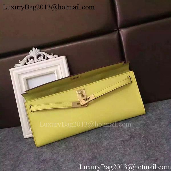 Hermes Kelly 31cm Clutch Original Leather KL31 Yellow