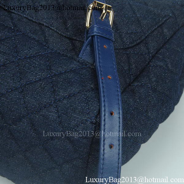 Chanel Denim Fabric Backpack A91121 RoyalBlue