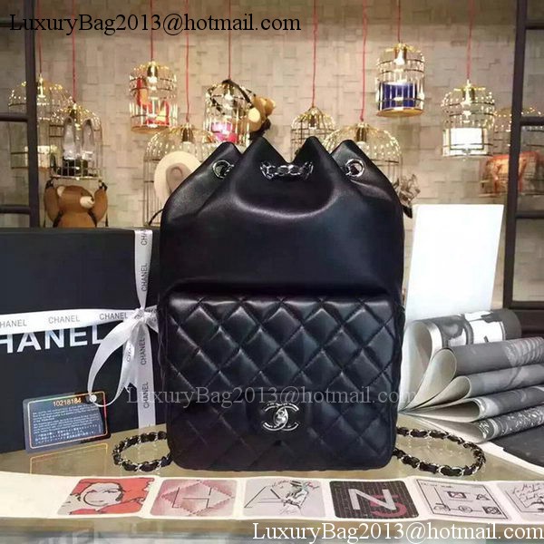 Chanel Backpack Original Sheepskin Leather A94417 Black