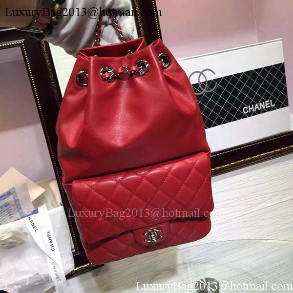 Chanel Backpack Original Sheepskin Leather A94417 Red