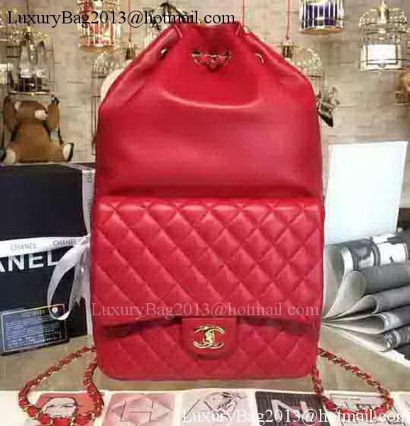 Chanel Backpack Original Sheepskin Leather A94430 Red