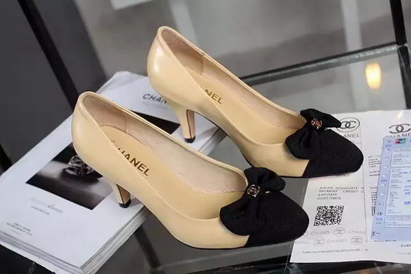 Chanel 60mm Pump Leather CH1692 Apricot