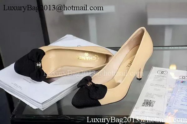 Chanel 60mm Pump Leather CH1692 Apricot