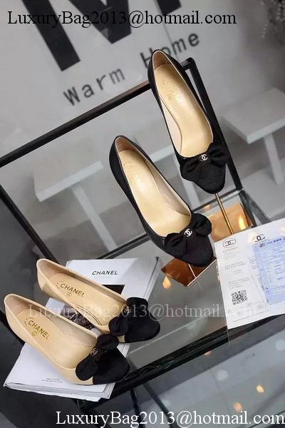 Chanel 60mm Pump Leather CH1692 Apricot