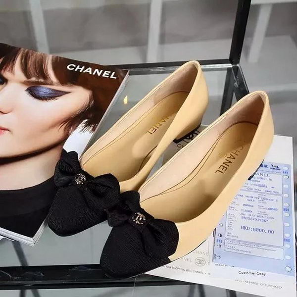 Chanel Leather Flat CH1690 Apricot