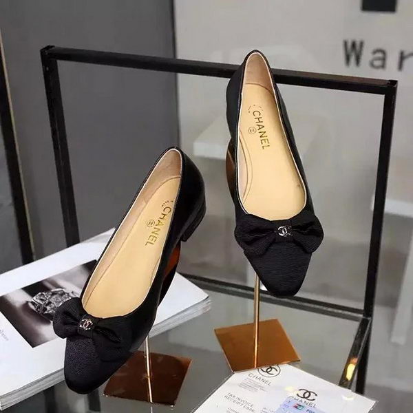 Chanel Leather Flat CH1690 Black