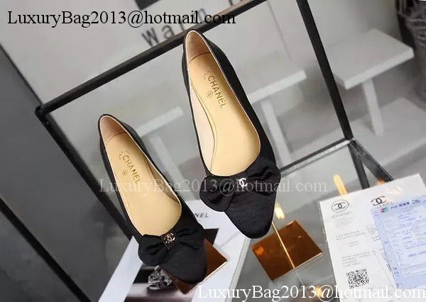 Chanel Leather Flat CH1690 Black