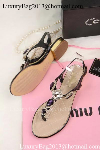 Chanel Thong Sandal Leather CH1680 Black