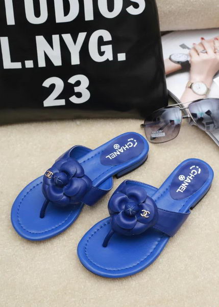 Chanel Thong Sandal Leather CH1684 Blue