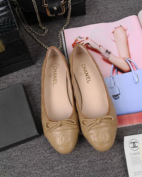 Chanel Ballerina Flat CH1705 Apricot