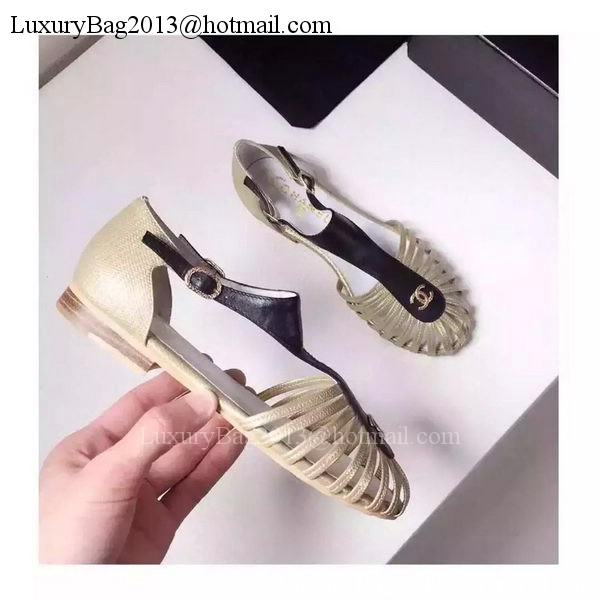 Chanel Sandals CH1716 Apricot