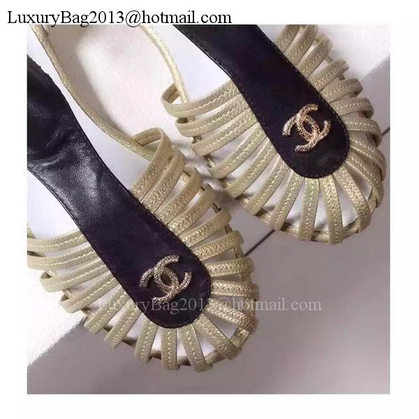 Chanel Sandals CH1716 Apricot