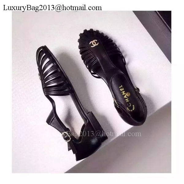 Chanel Sandals CH1716 Black