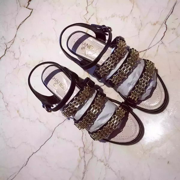 Chanel Sandals CH1719 Black
