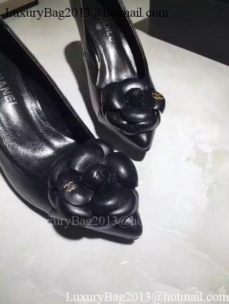 Chanel Sheepskin Leather 70mm Pump CH1714 Black