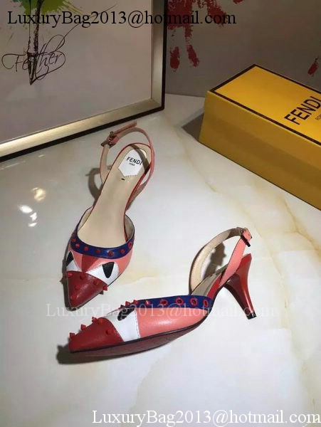 Fendi 50mm Sandal Leather FD118 Red