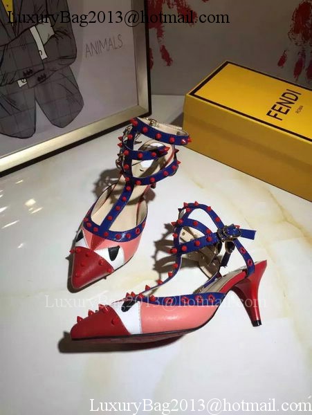 Fendi 50mm Sandal Leather FD120 Red