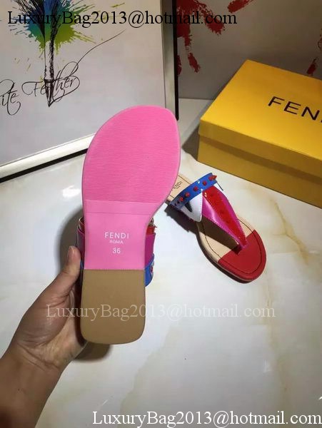 Fendi Thong Sandal Leather FD116 Red