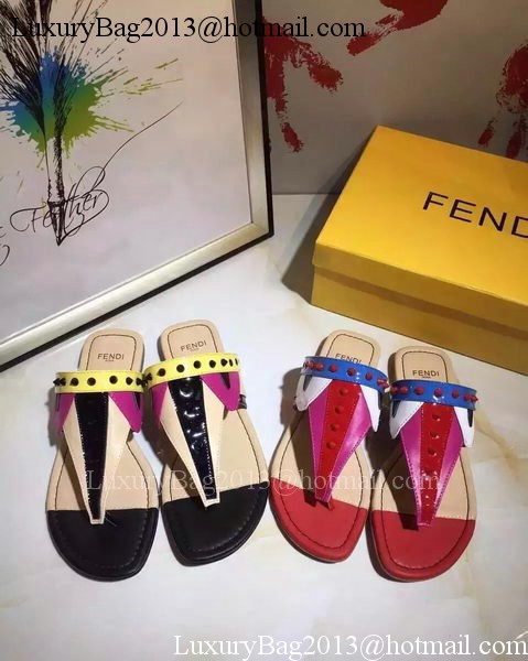 Fendi Thong Sandal Leather FD116 Red