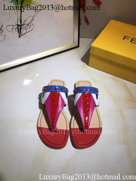 Fendi Thong Sandal Leather FD116 Red