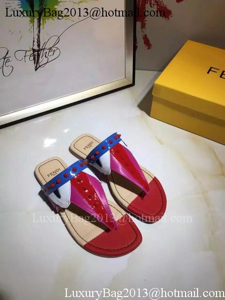 Fendi Thong Sandal Leather FD116 Red