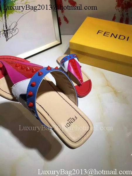 Fendi Thong Sandal Leather FD116 Red