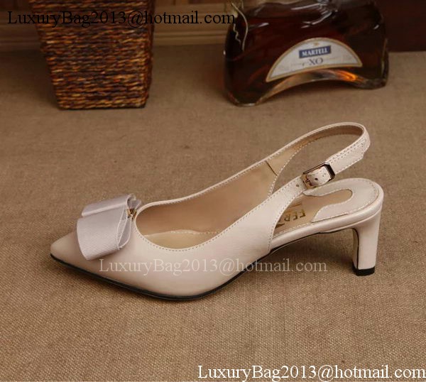 Ferragamo 50mm Pump Leather FL893 Apricot