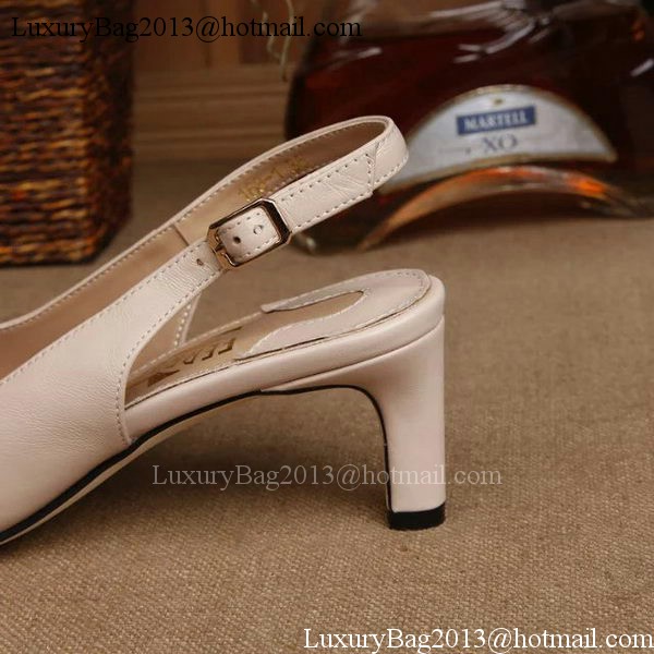 Ferragamo 50mm Pump Leather FL893 Apricot