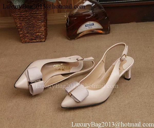 Ferragamo 50mm Pump Leather FL893 Apricot