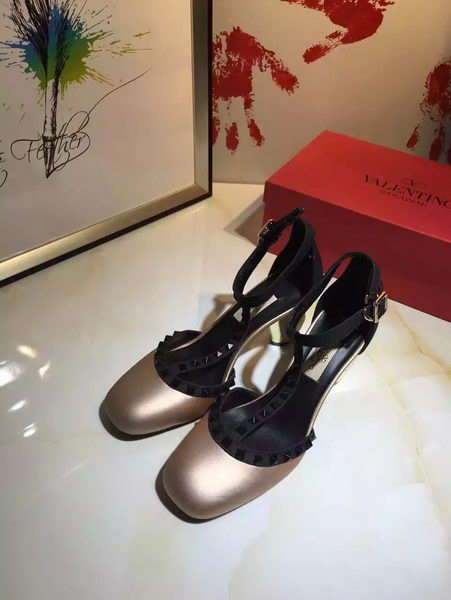 Valentino 70mm Leather Pump VT799 Light Gold