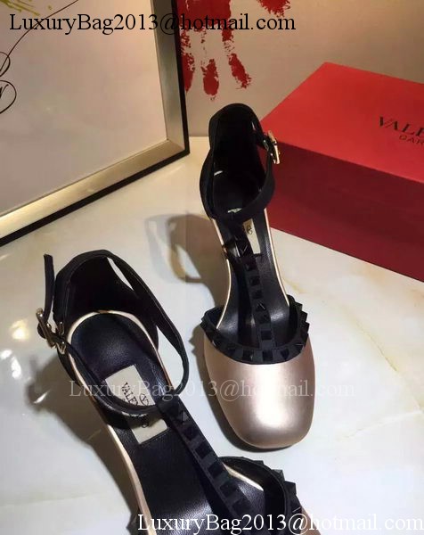 Valentino 70mm Leather Pump VT799 Light Gold