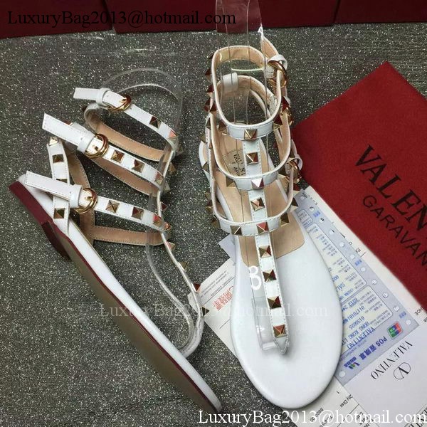 Valentino Leather Sandal VT795 White