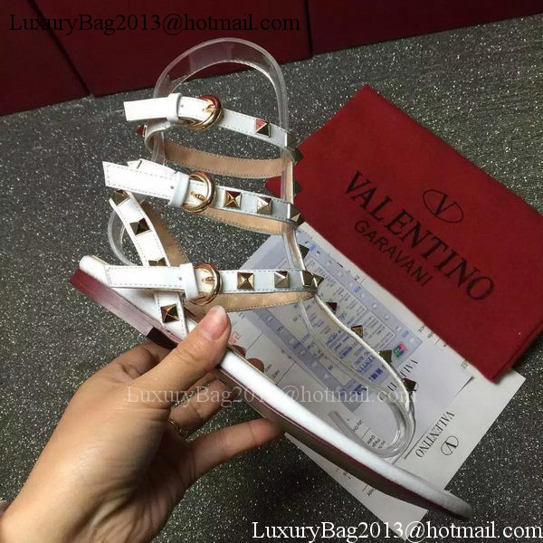 Valentino Leather Sandal VT795 White