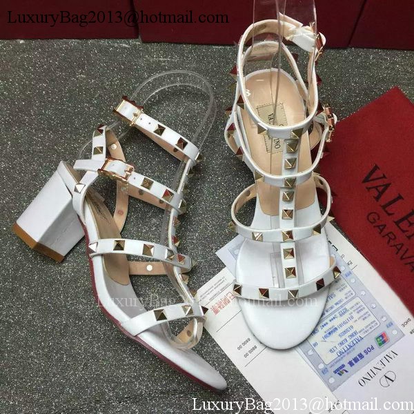 Valentino Leather Sandal VT797 White
