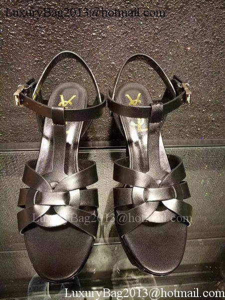 Yves Saint Laurent 20mm Platform 130mm Sandal YSL305 Black